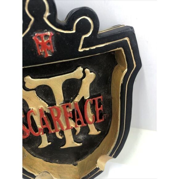 Scarface  Small Glass Ashtray Tony Montana Al Pacino Universal Studios - Picture 9 of 13